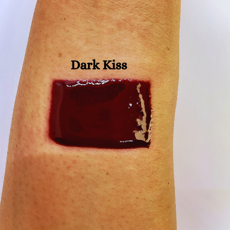 "Dark Kiss" Deep Red Berry Lip Gloss